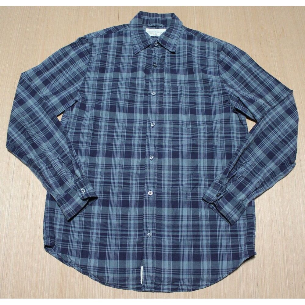 Ralph Lauren Denim & Supply‎ Shirt Mens M Blue Green Long Sleeve Pocket
